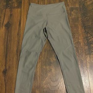 Zyia gray metallic leggings size 2